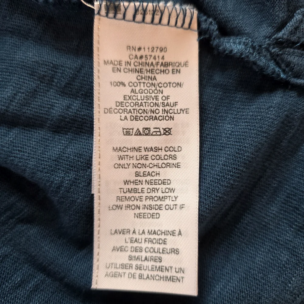 True Religion Men's Blue Henley Shirt